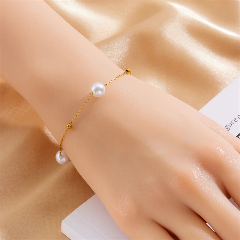 Round Pearls Bracelet