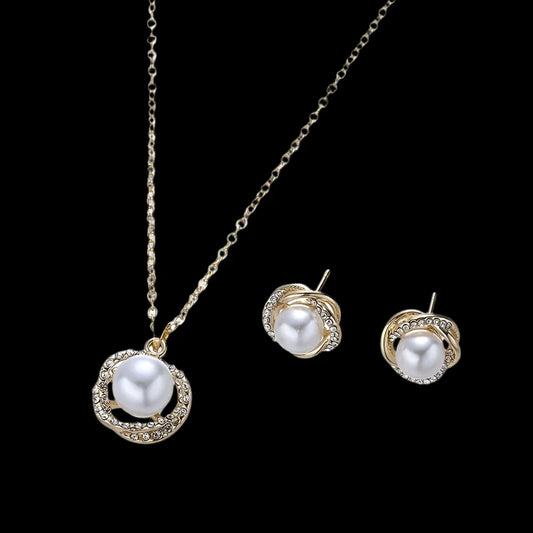 Pearl Gold-Color Jewelry Sets